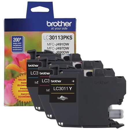 Brother LC402XL - 3-pack - High Yield - Cyan, Magenta, Yellow